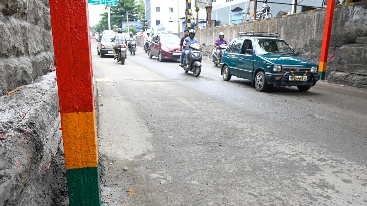 Flood gauge posts installed at Sivanananda Colony underpass in