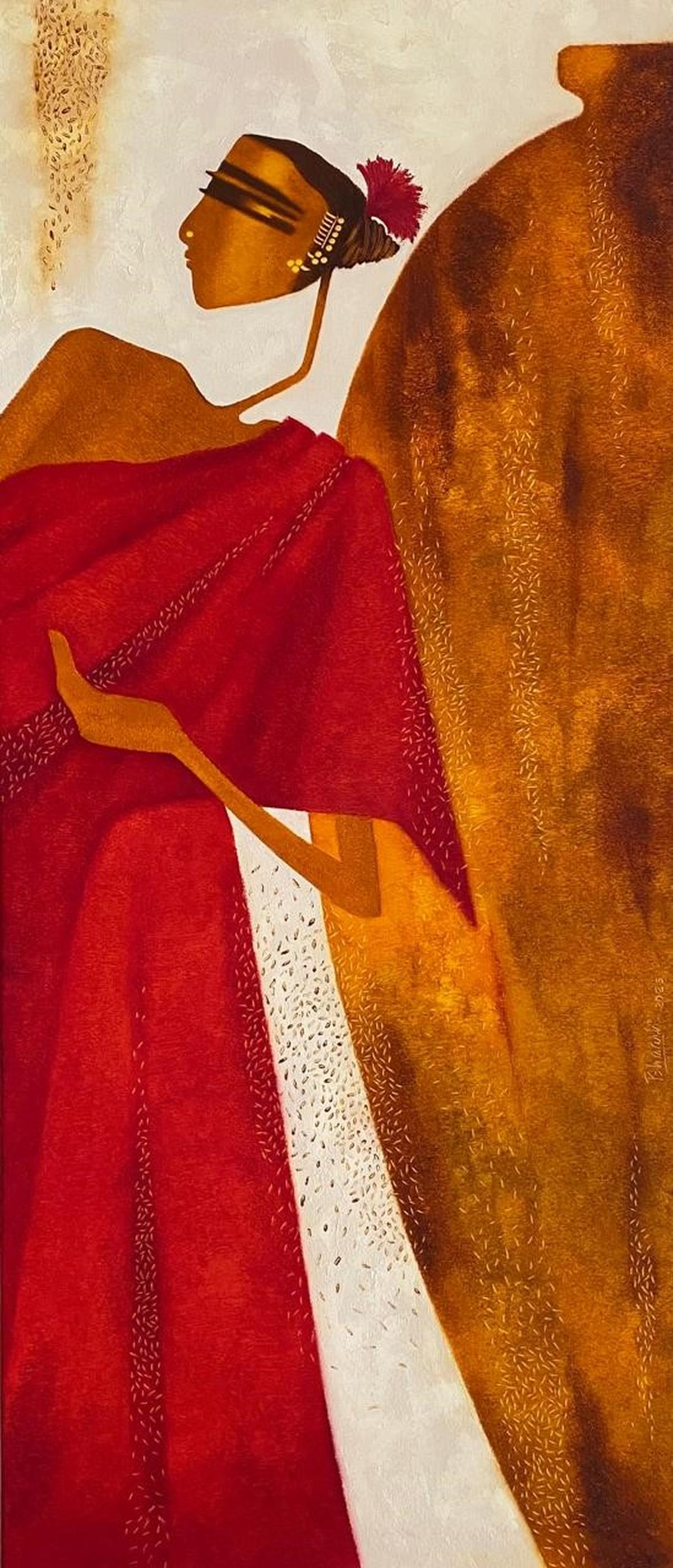 A Bharati Prajapati painting A Bharati Prajapati painting