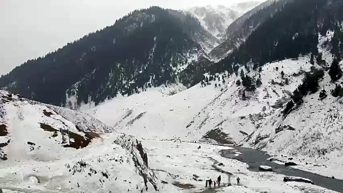 Fresh snowfall in higher reaches of Kashmir