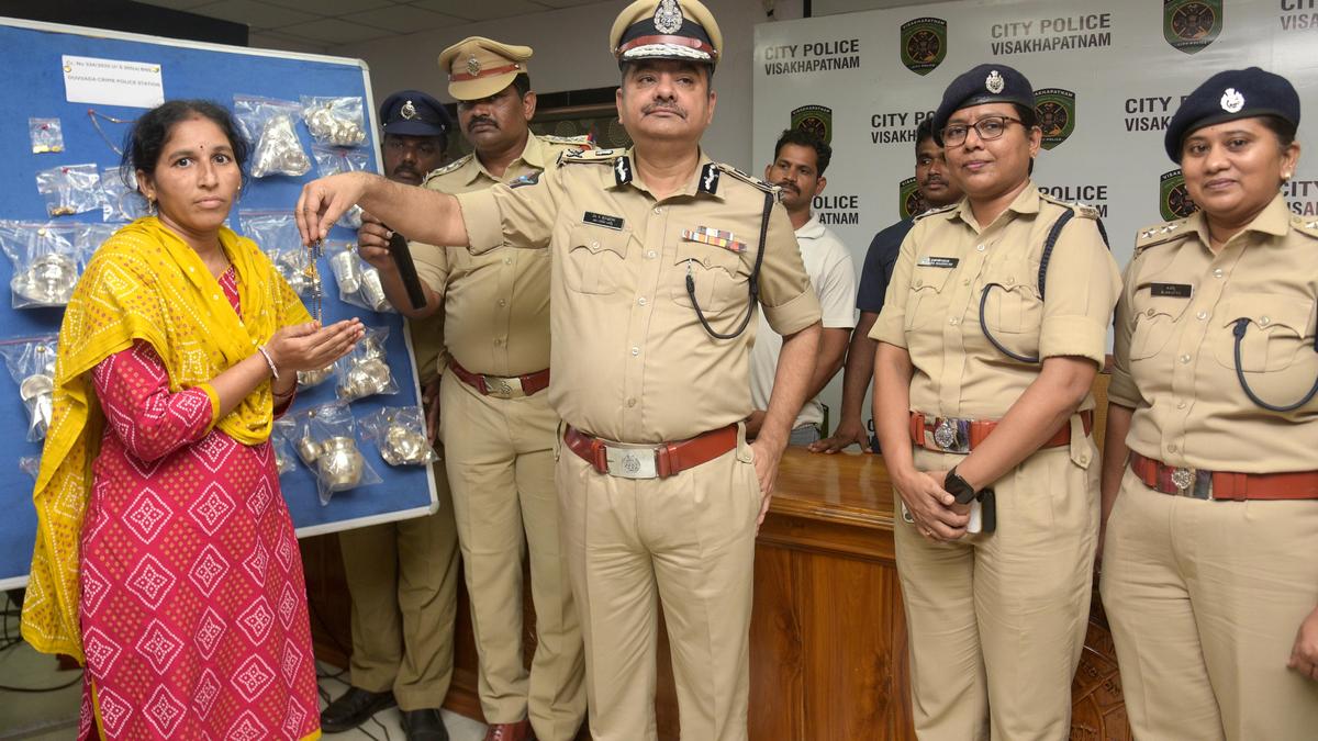 Vizag police arrest 60 in April, recover ₹1.04 crore in stolen goods