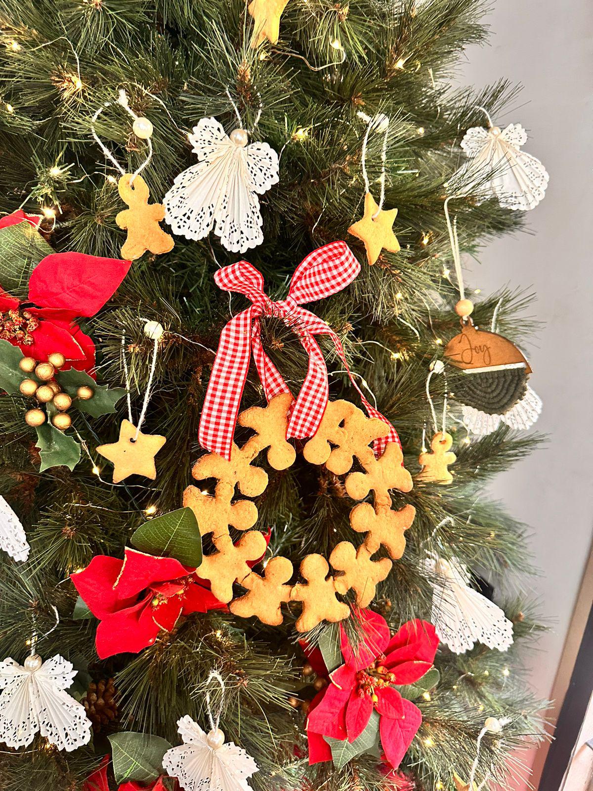 Jeemol Koruth’s gingerbread baubles 