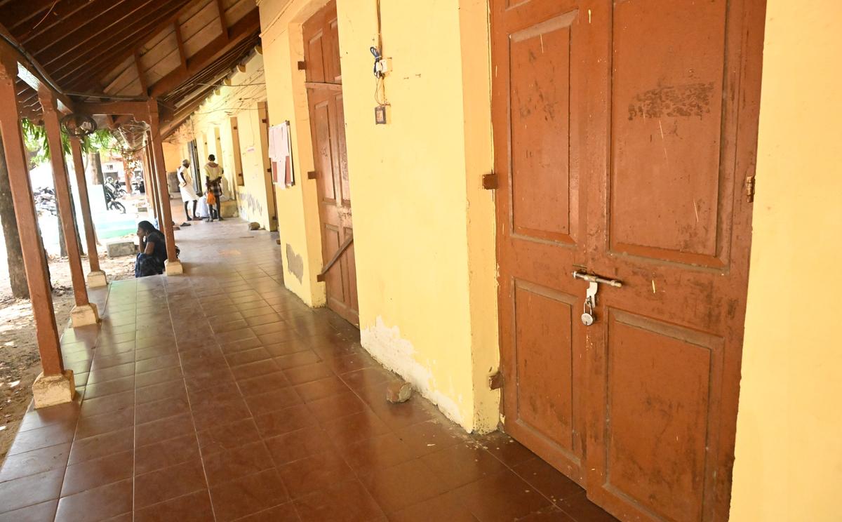 The taluk office in Ramanathapuram wears a deserted look on Wednesday. 