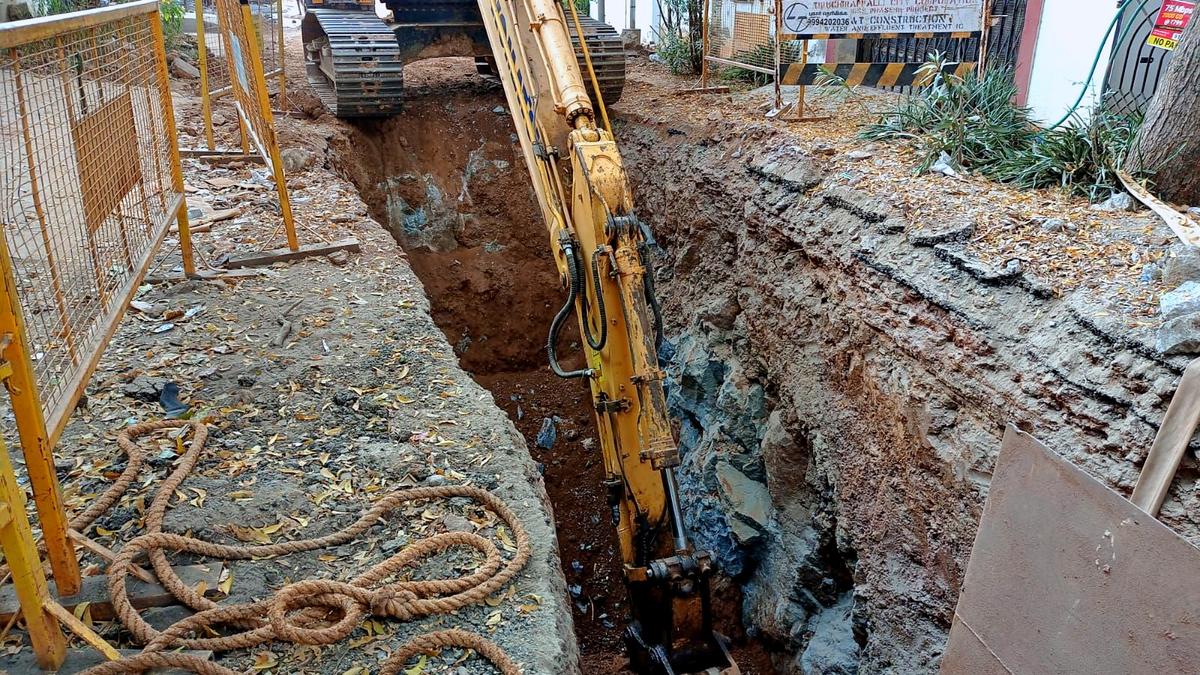 Underground drainage work in Tiruchi likely to be delayed again