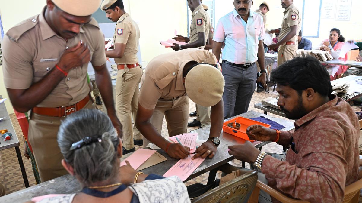 Postal voting gets under way in Tiruchi