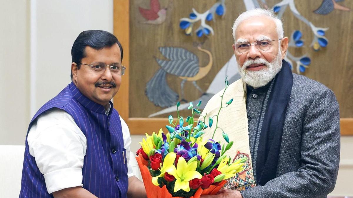 BJP working president Nitin Nabin meets PM Modi