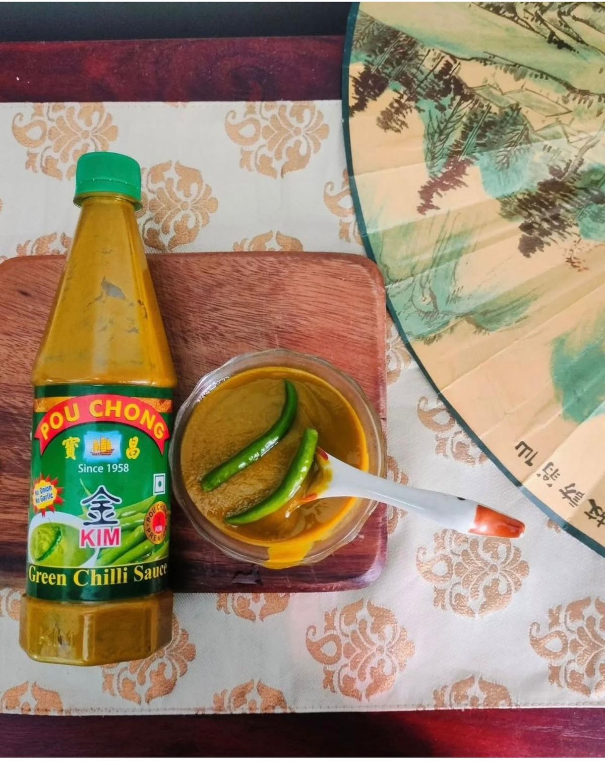 The Pou Chong green chilli sauce The Pou Chong green chilli sauce