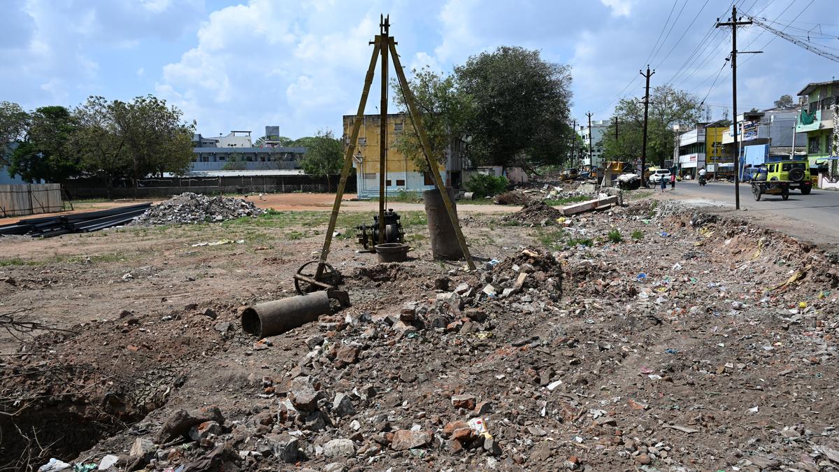 Highways Department begins construction of overbridge near Tiruchi Town Railway Station