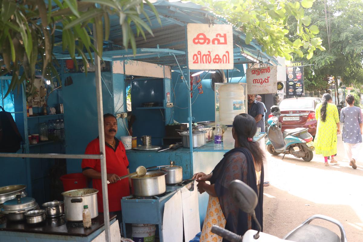 RL Cafe, a Kudumbashree outlet, on the DPI-Poojapura Road in Thiruvananthapuram. 