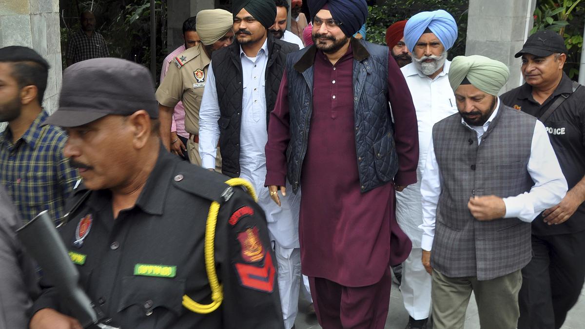 Congress leader Navjot Singh Sidhu visits Moosewala's residence in Punjab's Mansa to meet his parents