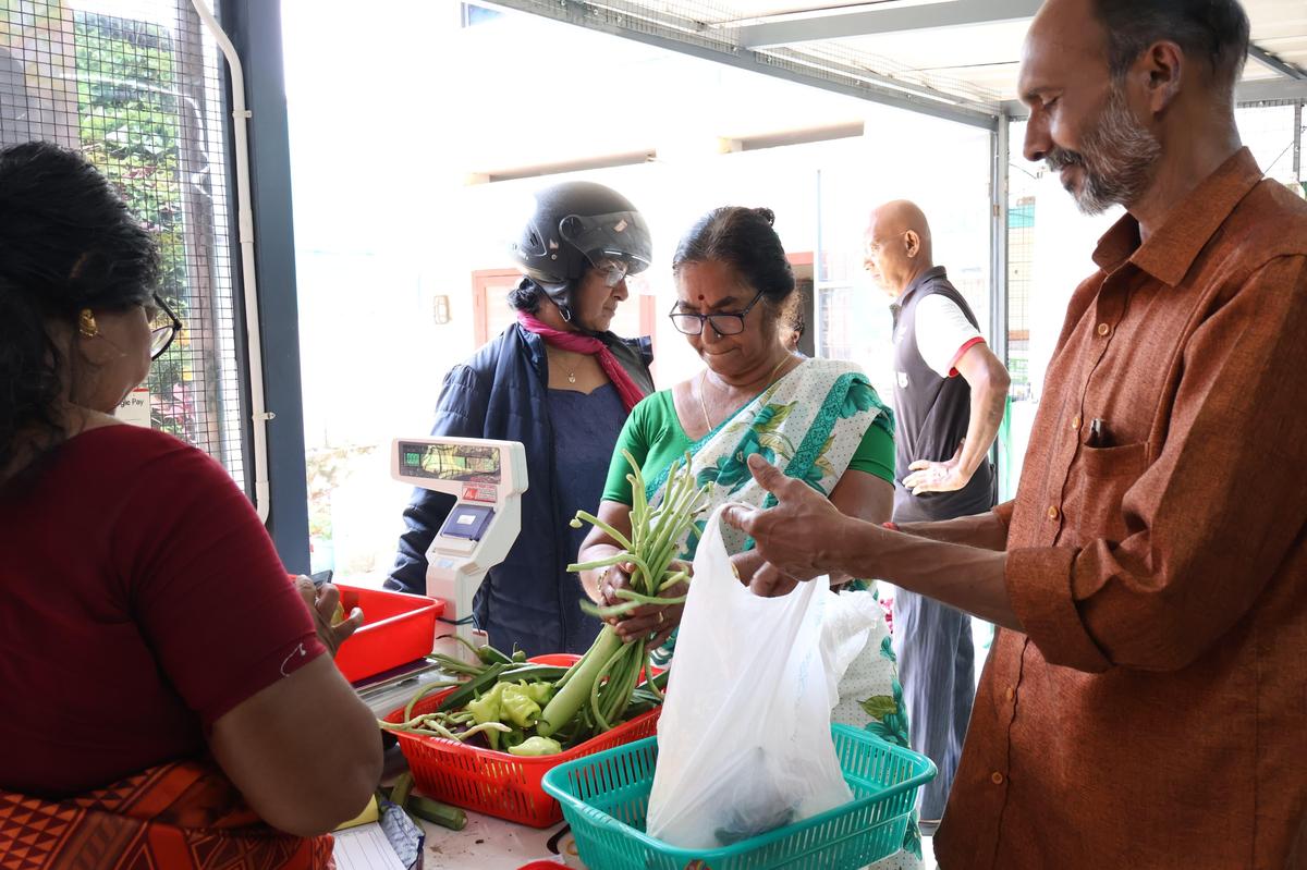 Customers at the outlet Customers at the outlet