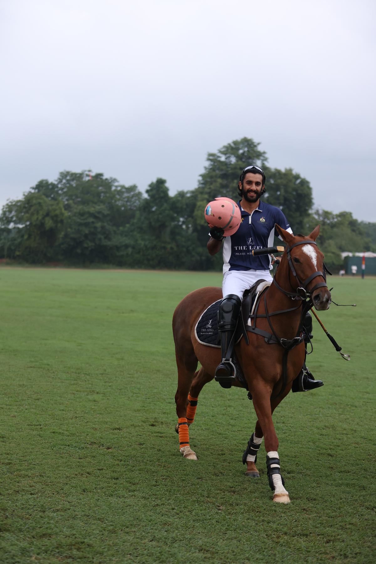 Sawai Padmanabh Singh, titular maharaja of Jaipur, at The Leela Maharaja Sawai Man Singh Polo Cup tournament