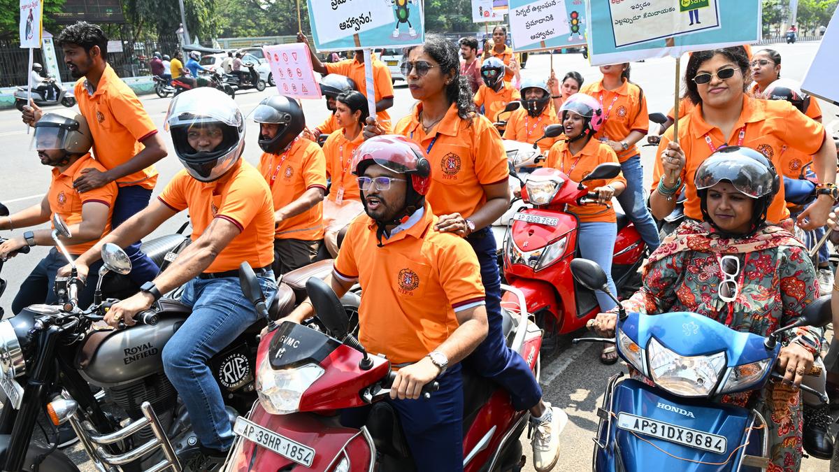 Road safety awareness rally organised in Visakhapatnam