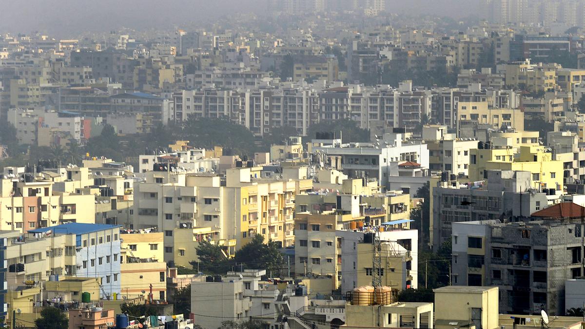 Bengaluru in shades of grey, green and blue