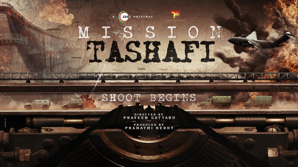 A poster of ‘Mission Tashafi’ web series directed by Praveen Sattaru