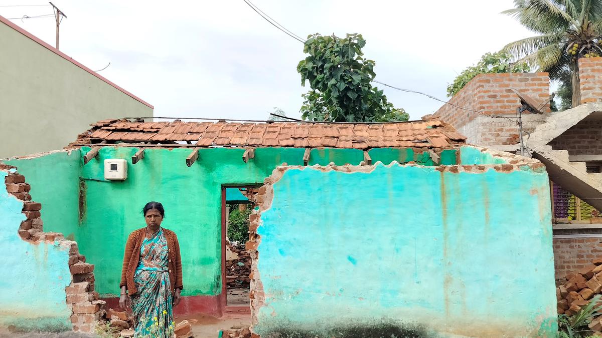 As heavy rains bring down their home, Dalit family stays in community hall for over 40 days