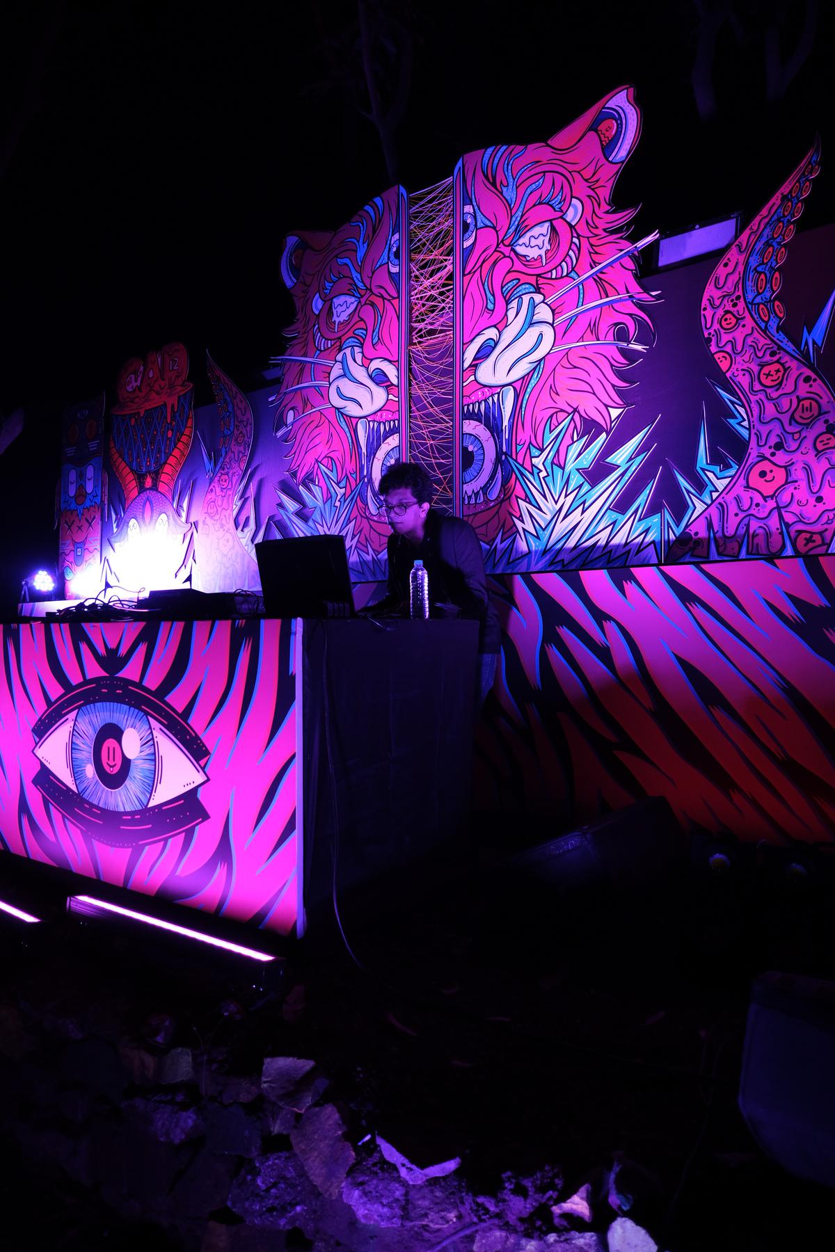 The Three Oscillators at the Electric Jungle stage