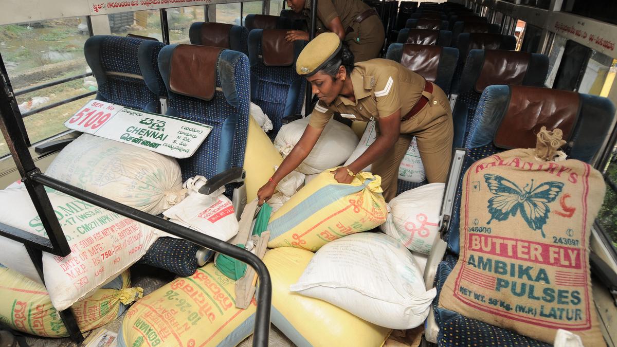 Two PDS rice smugglers arrested, ₹4.42 lakh worth rice seized in Jangaon  