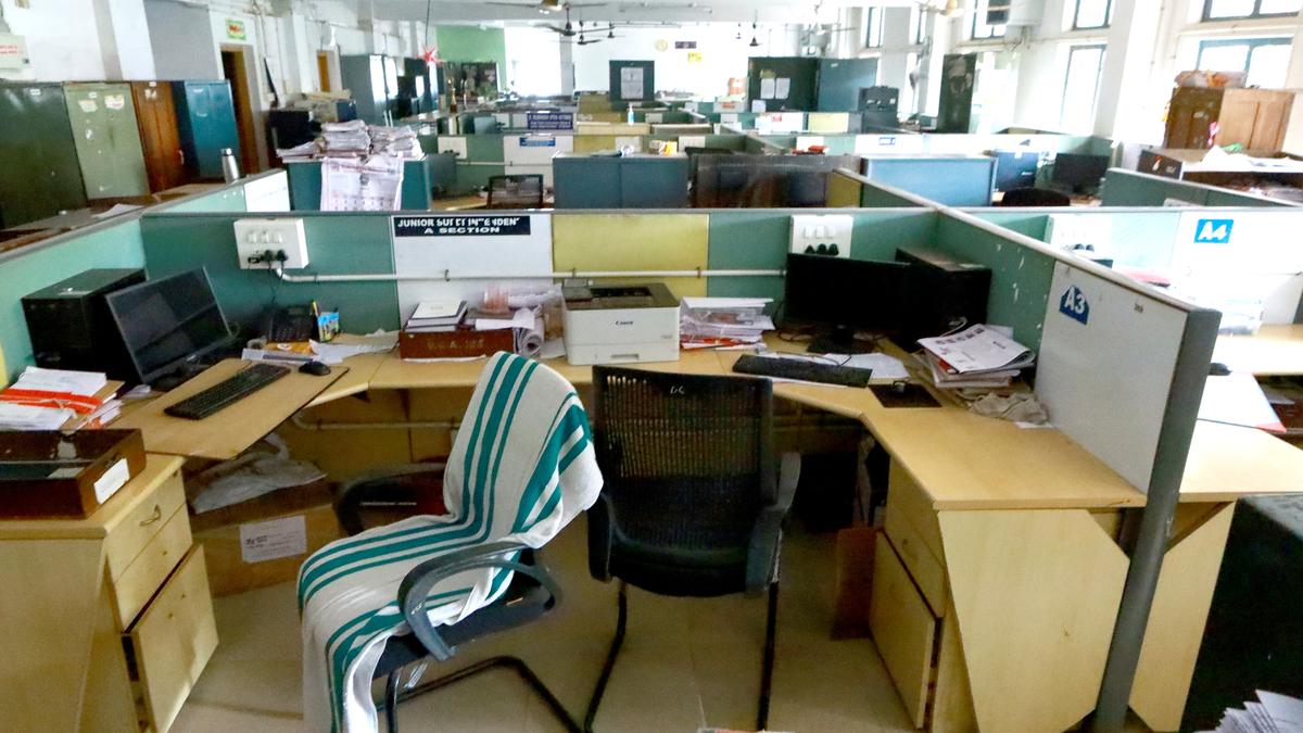 A section of government employees, teachers strike work on Wednesday