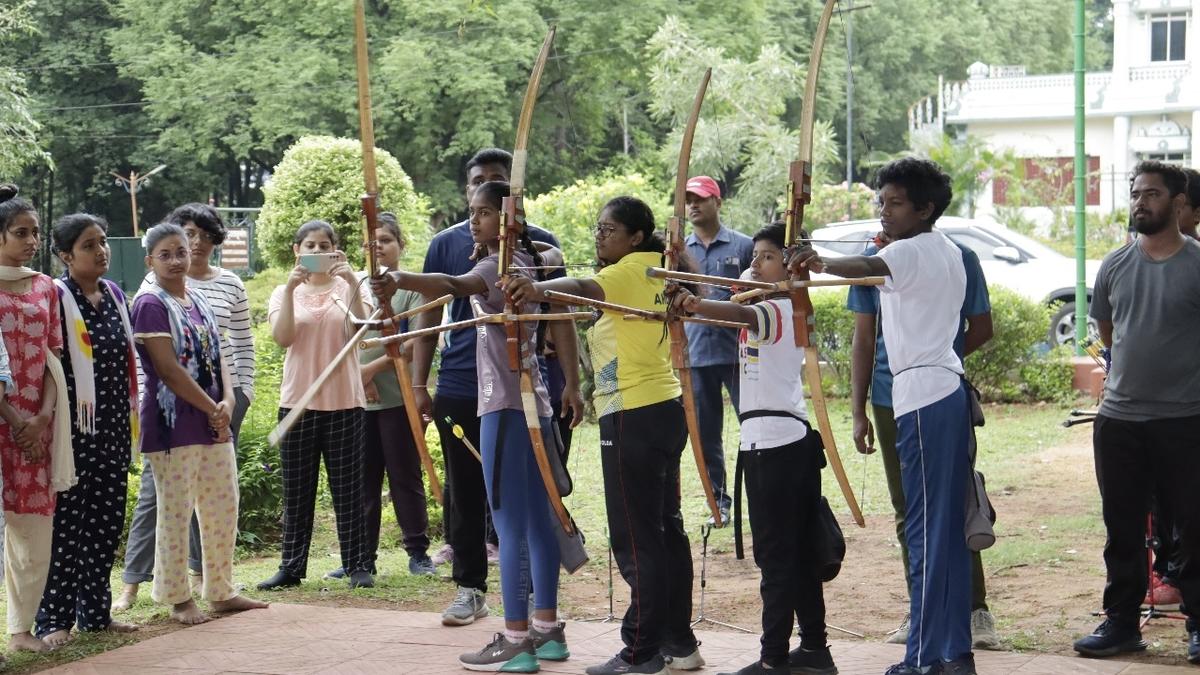 Archery coaching camp begins at National Sanskrit University in Tirupati