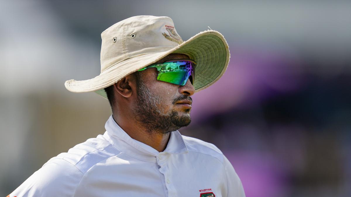 Bangladesh all-rounder Shakib-Al-Hasan unlikely to travel home for his final Test due to protests