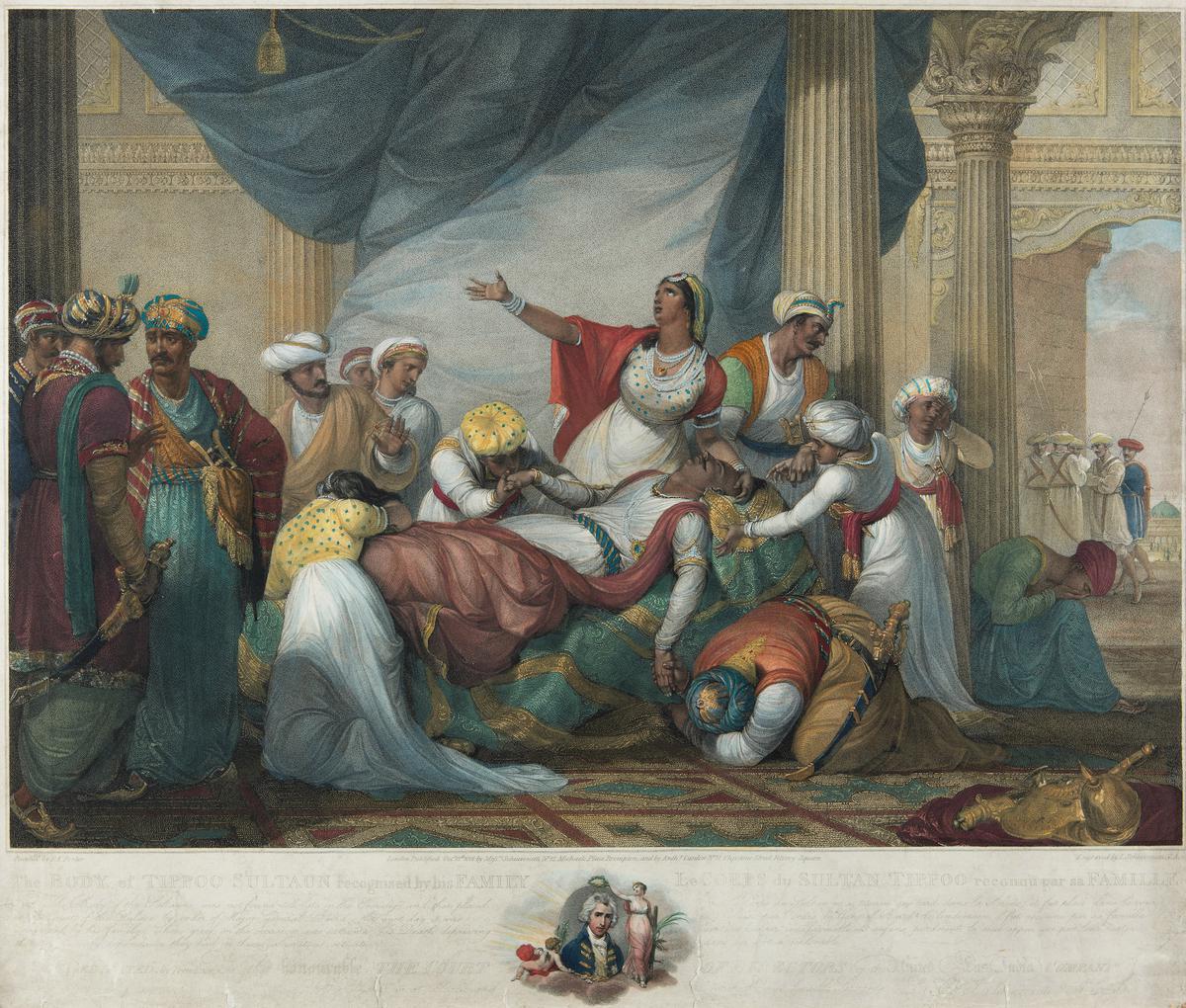 Tipu Sultan's body recognized by his family as L.  engraved by schiavonetti 