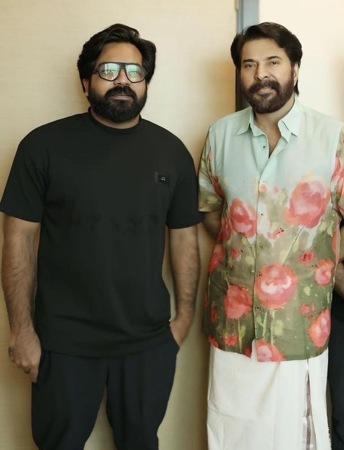 Nithish Sahadev with Mammootty