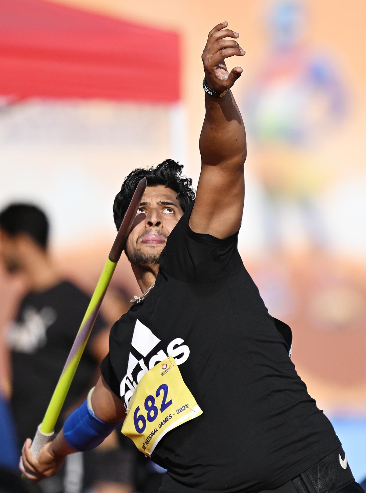 Sachin is fourth on the World leading list for the year with a 84.39m throw for the gold at the National Games.