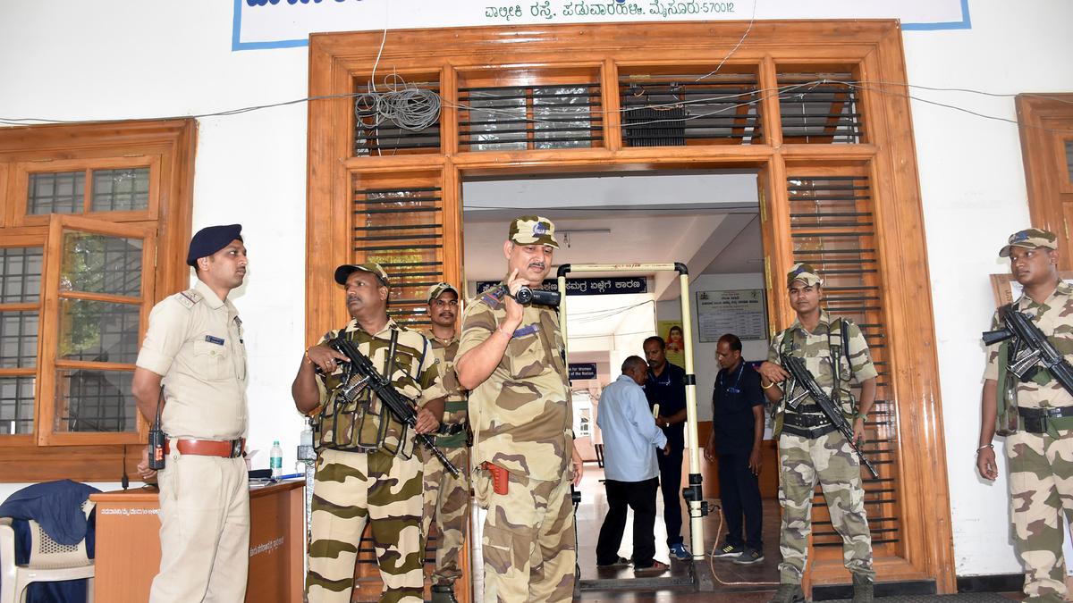 Tight security at counting centre, EVMs in strong rooms