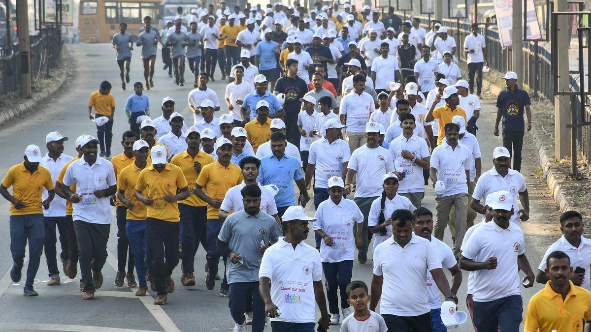 Namma Police Run organised in district headquarters