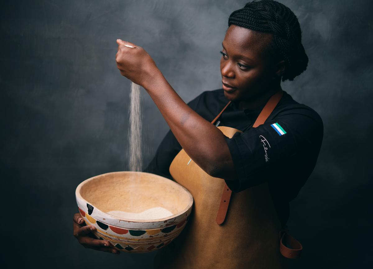 Afrikaanse chef-kok Fatmata Binta