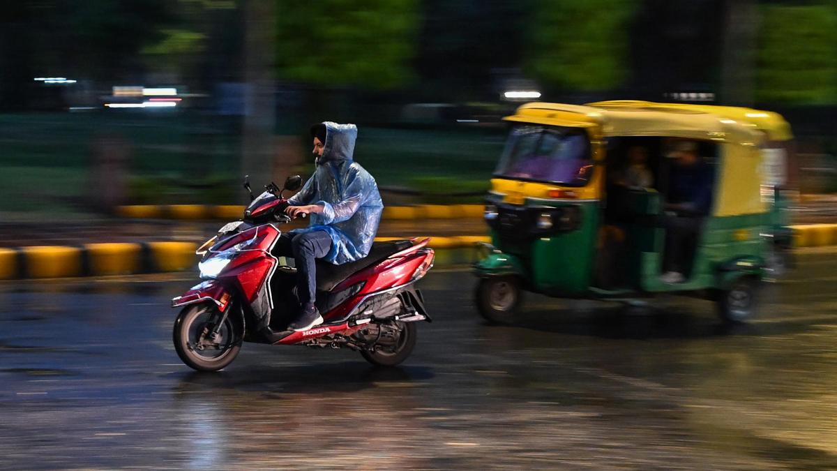 Rain brings relief from scorching heat in Delhi; ‘red’ alert for thunderstorm, hailstorm
