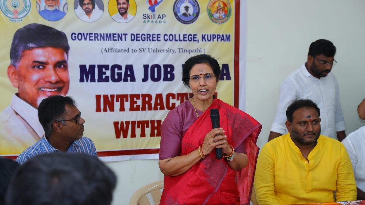 Nara Bhuvaneswari inaugurates job mela in Kuppam