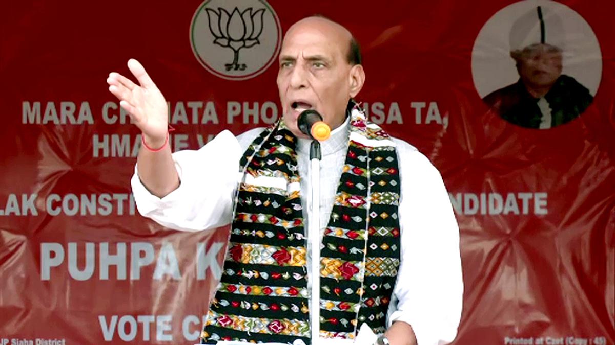 Mizoram polls: Remove trust deficit, Rajnath tells Kukis and Meiteis of Manipur