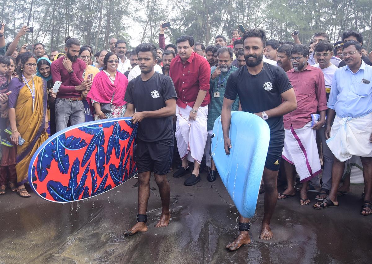 Surfing school opens at Beypore in Kozhikode