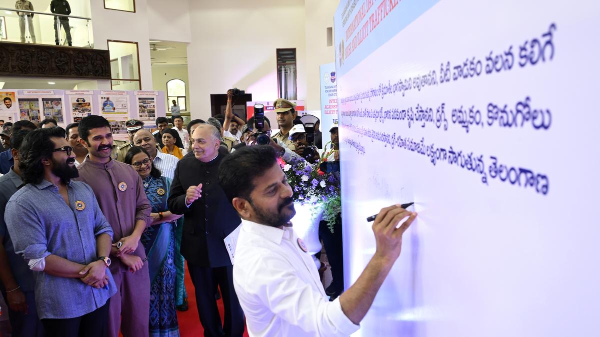 Telangana CM Revanth calls for united fight against drug abuse, launches EAGLE task force