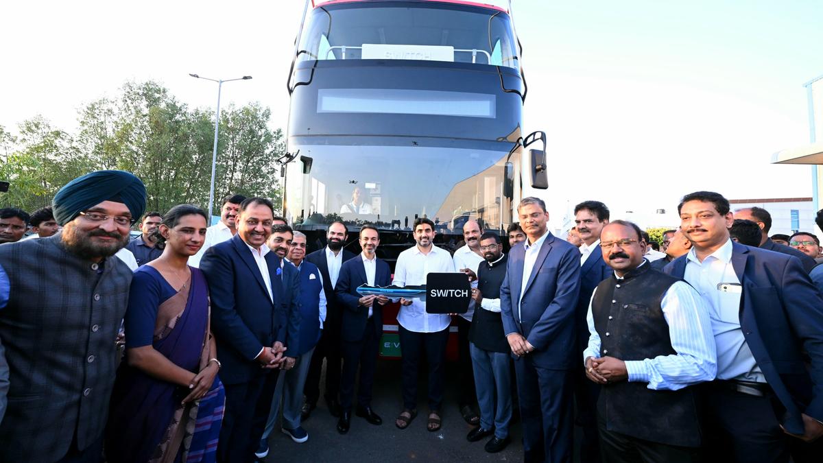 Lokesh inaugurates Ashok Leyland’s bus manufacturing unit in Krishna district