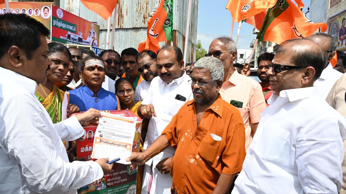 BJP begins collecting public inputs for election manifesto in Thoothukudi