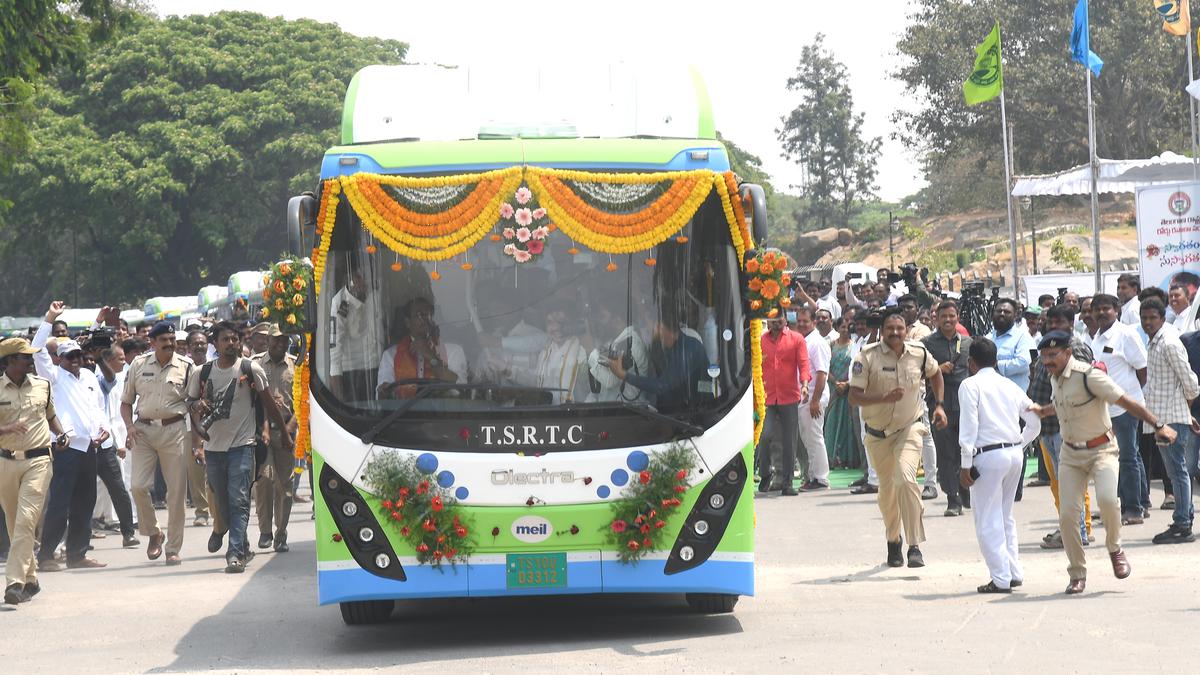 Telangana State Adds 22 Electric Buses to TSRTC Fleet for Sustainable ...