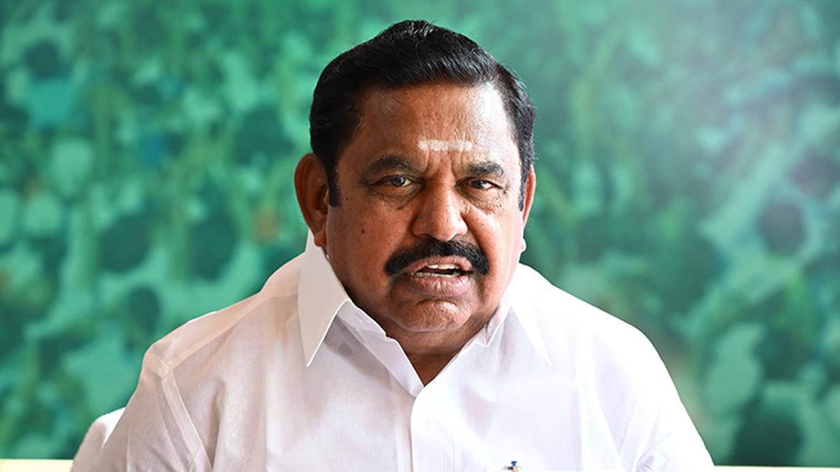 Palaniswami accuses DMK govt. of not taking measures to curb illicit liquor sale