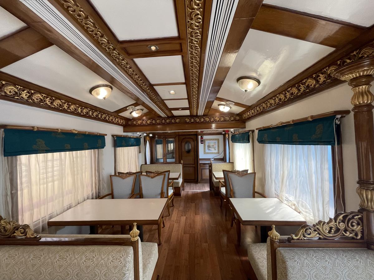 The Golden Chariot consists of thematically designed coaches, with modern amenities.