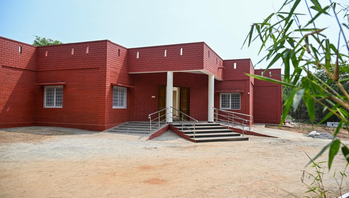 A view of the new Interpretation Centre at the 3rd century BC Buddhist site of Thotlakonda that will soon be opened for public in Visakhapatnam.