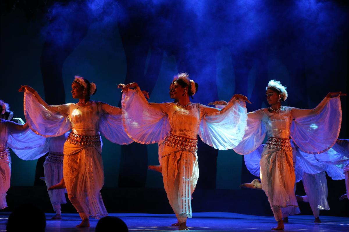 From 'Hansika', a choreographic work by Odissi exponent Sharmila Mukherjee.