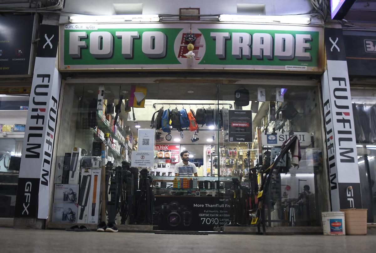 A view of Foto Trade in Anna Salai on Friday. 