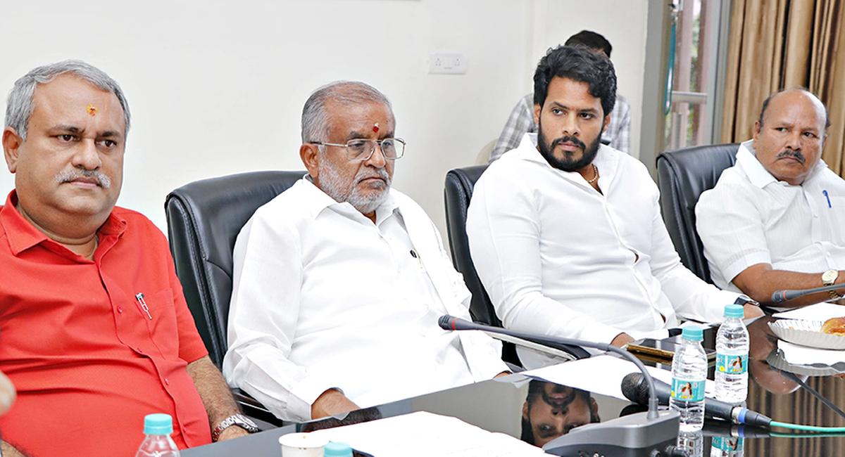 JD(S) core committee met in Bengaluru to discuss the padayatra proposed by the BJP to highlight the alleged scam in allotment of MUDA sites, on July 30, 2024.