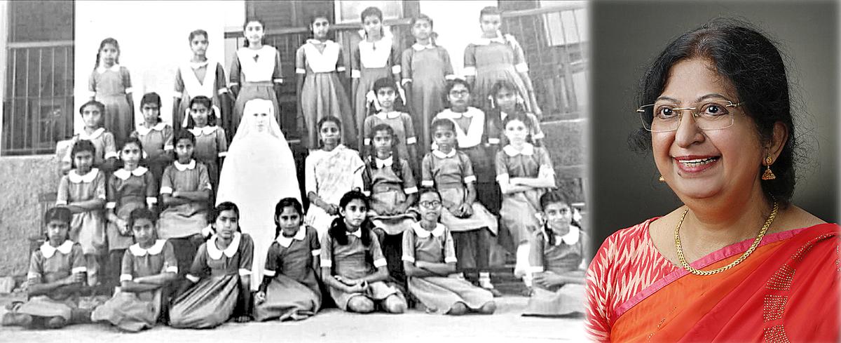 Elizabeth Kurian ‘Mona’; her class photograph 