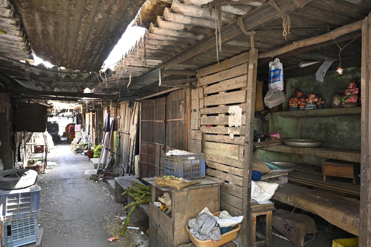 The old market complex at the Gandhi Bazaar at Basavanagudi in Bengaluru.