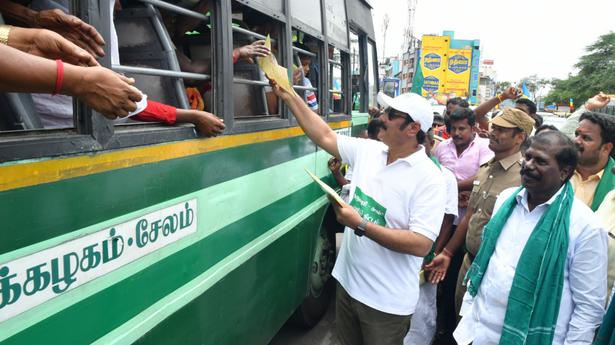 Anbumani launches walkathon for scheme to harvest Cauvery surplus water