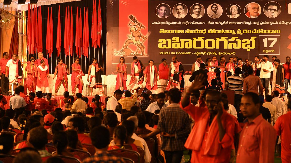 Left parties’ week-long celebrations to commemorate Telangana armed struggle conclude