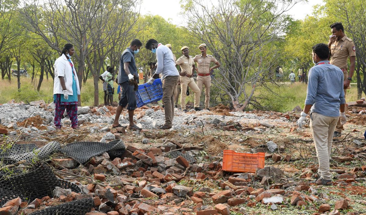 Five workers killed in blast at fireworks unit near Madurai