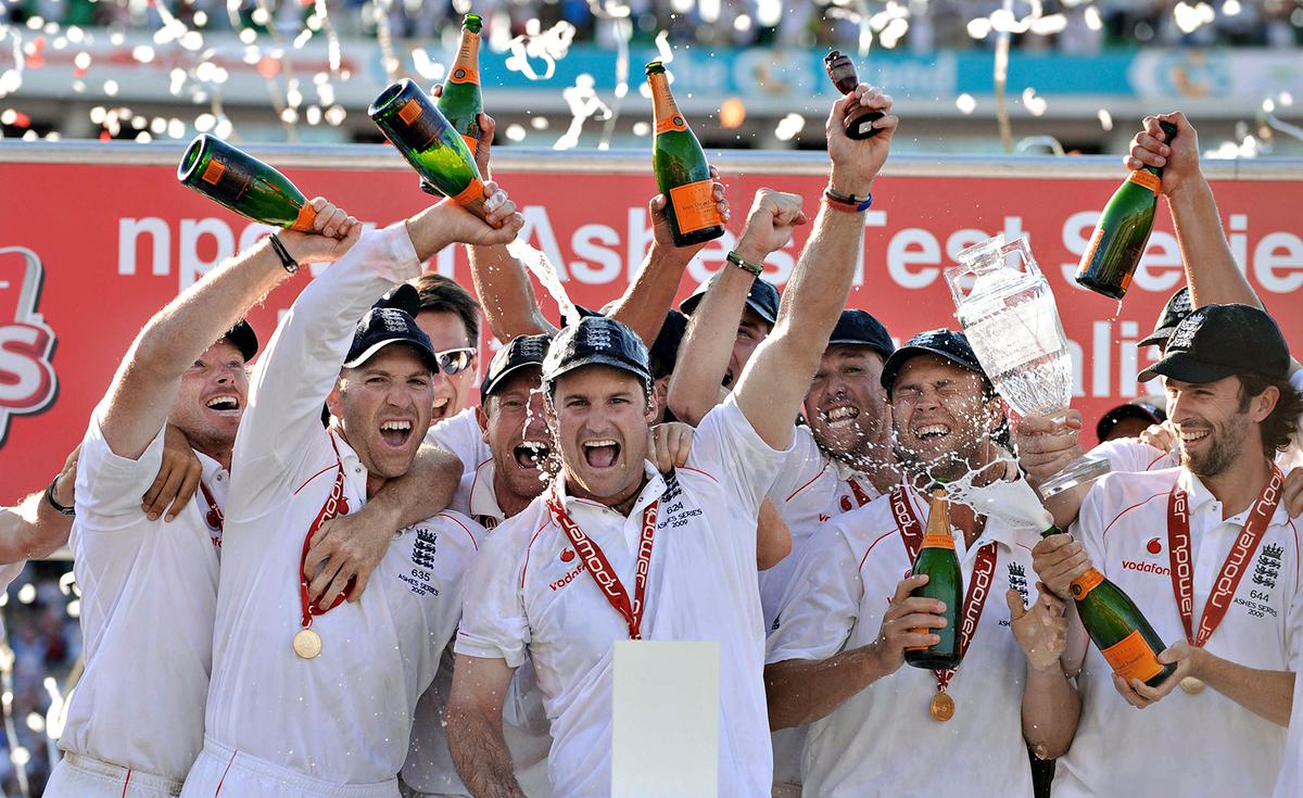 Joy overflows: Andrew Strauss and his men celebrate the 2009 Ashes success. Joy overflows: Andrew Strauss and his men celebrate the 2009 Ashes success.